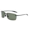 Gafas de Sol Sin Montura Ultraligeras de Tr90 para Hombres, Gafas de Sol Polarizadas para Conductores, Visores Solares Anti-UV