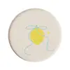 Posavasos de Barro de Diatomeas de Dibujos Animados Oficina Café Anti-quemaduras Almohadilla Dura Almacenamiento de Escritorio Redondo Taza de Agua Absorbente Secado Rápido