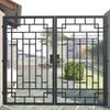 Liga de Alumínio Pequena Porta de Ferro Porta de Jardim Porta de Pátio Porta Externa de Villa Porta de Grade Porta de Grade Abertura Única e Dupla Porta Antifurto