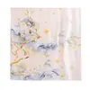 Xale de Gaze com Proteção Solar, Lenço de Seda Elegante e Versátil para Mulheres, Lenço da Moda com Estampa de Plantas e Flores, Estiloso para o Dia a Dia