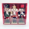En Stock Madera 13cm Cascanueces Adorno Regalo de Navidad, Marioneta Soldado Cascanueces Pintado, Venta Caliente Transfronteriza