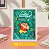 Arte de Collage Estéreo 3D Hecho a Mano con Crayon Shin-Chan con Licencia Oficial para Niños y Estudiantes, Materiales Divertidos de Bricolaje para Exhibición de Escritorio