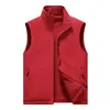 Chaleco de Trabajo Impermeable con Forro de Polar 2025 Sudadera de Polar Doble Cara Invierno Otoño Chaleco Chaqueta de Fotografía Pesca Ropa de Trabajo