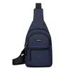 Bolso de Pecho para Hombre Nuevo Versátil Bolso Cruzado en el Pecho Ligero Tela Oxford Multicapa Viaje Deportes Bolso de un Solo Hombro Mochila de Moda