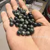 Pedra medicinal atacado contas soltas, jade verde escuro, jade do Tibete, contas de serafinita, contas soltas de pedra medicinal para DIY com corrente de pulseira magnética