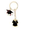 Liga Queda de Óleo Roupa Acadêmica Pingente Chapéu Acadêmico Chaveiro Pingente Decoração de Bolsa Presente Comemorativo Temporada de Formatura Estudantil