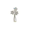 Broche Corea del Sur para Mujer Jarrón de Vidrio de Alta Calidad Pin Personalizado Hebilla de Cuello Accesorios Antideslizantes Ropa de Traje Corsage