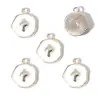 Aleación de Goteo de Aceite Animal Marino Blanco Concha de Caracol Colgante Llavero DIY Pulsera Pendiente Encanto W632
