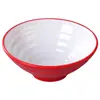 Tazón acanalado de melamina, tazón de ramen imitación porcelana, tazón para fideos de arroz y wontons, tazón de plástico para sopa de res con fideos, tazón grande para hot pot picante para uso comercial