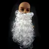 Barba peluca de traje de Santa Claus extralarga, peluca extendida de Santa Claus, peluca cosplay de Santa Claus navideño