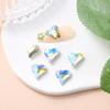 Atacado do Fabricante Nail Art Inclinada em Formato de Coração de Pêssego, Strass de Vidro de Cristal de Formato Especial, Strass em Formato de Coração, Strass para Capa de Celular, Unhas Aurora