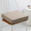 Almofadas de Assento de Esponja de Linho Sintético no Atacado do Fabricante, Almofadas de Sofá Espessadas de Esponja de Linho de Algodão Sintético, Almofadas de Oração de Cor Sólida Estilo Japonês