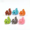 Esquilo de Silicone Fofo para Festa Pendurar Saquinho de Chá Saquinho de Chá de Esquilo Brinde para Comerciantes de Chá