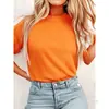 [Camiseta de Algodão Tamanho Europeu] Nova Camiseta Lisa da Moda Europeia e Americana com Gola Redonda para Homens e Mulheres, Top Casual de Manga Curta Verde Militar