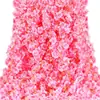 Cipó de Flor de Cerejeira Artificial Transfronteiriço para Enrolar Tubos de Ar Condicionado, Guirlanda de Flores Artificiais de Plástico, Cipó de Flores Decorativo para Decoração de Teto de Casamento