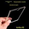 Slot para cartão acrílico A4 camada dupla camada única A3 inserção de vidro orgânico transparente material de papel caixa de exibição fabricante