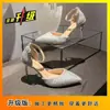 Regalo de San Valentín Zapatos de Cristal de Princesa Nuevo Estilo 2026 Tacones Altos Plateados Ceremonia de Mayoría de Edad Nuevo Estilo Sensación de Alta Gama Zapatos de Mujer para Boda
