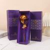 Color Romántico Oro Rosa Rama Única Caja de Regalo Traje Día de San Valentín Día de San Valentín Chino Flor Eterna Regalo Regalo del Día del Maestro Flor de Simulación