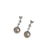 Pendientes de Zirconia y Perla con Forma de Corazón de Lujo Ligero Estilo Francés para Mujer, de Alta Gama, Elegantes, Modernos, Versátiles