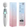 Galaku Speed Angel Av Wand com Display LCD, Vibrador Aquecido, Masturbador Feminino Recarregável com Mudança de Frequência