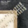 Estilo Mil Oro Diamante Hielo Corazón Brillante Uñas Transparentes Portables 30 Piezas Parche de Arte de Uñas Codificado Producto Terminado de Arte de Uñas Removible