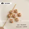Cuentas Lindas con Forma de Bollo, Accesorios Pequeños de Oso, Cuentas Sueltas para Pulseras Hechas a Mano DIY, Dijes de Bolsa Impresos, Colgantes Decorativos, Cuentas para Joyería