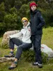 Ropa de Carga para Exteriores para Mujer Forrada de Polar Engrosada Cortavientos Resistente al Frío Forro Polar Tres en Uno Desmontable Ropa de Carga para Hombre