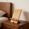 Soporte de bambú para teléfono, portátil, de escritorio, diseño creativo y minimalista, soporte para teléfono de bambú y madera para uso doméstico, apto para teléfonos y tabletas