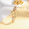 Moda para Mujer Reloj de Pulsera de Acero con Piedra Preciosa en Forma de Corazón Redondo Diamante Redondo Pulsera de Corazón Redondo
