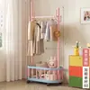 Ks5 Cabide Simples, Cabide Vertical de Chão, Cabide Móvel Espessado com Rodas, Varal de Roupas para Quarto, Cabide Dopamina para Sala de Estar