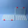 Caja de Plástico PP de 24 Compartimentos Fijos, Caja de Almacenamiento de Escritorio Engrosada para Accesorios, Piezas de Ferretería, Equipo de Pesca y Caja de Empaque para Cuentas