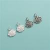 Colgante de nube de la suerte de plata esterlina S925, accesorio para pulsera de cuerda de cuentas, collar, colgante, material de joyería