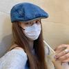 Estilo Japonés Versátil Casual Avanzado Gorra para Mujer Lavada Vintage Spice Girl Sombrero de Vaquero Gorra de Sol Boina Moda Masculina