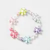 Pulseira de Pérola Macaron Colorida Clara Borboleta Nova Personalizada Transfronteiriça para Crianças Pulseira de Menina Tendência de Verão
