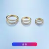 Aretes de Aleación de Titanio F136 de Grado Médico Anillo Doble Fila con Diamantes Incrustado con Circonita 5A Anillo para Cartílago de la Oreja Anillo para la Nariz Joyería para Perforaciones de Titanio G23