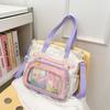 2026 Verano Nuevo Estilo Harajuku Japonés Dibujos Animados Bosque Transparente Temático Moda Tendencia Estudiante Exposición de Cómics Bolso Tote Casual
