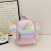 Mochila Escolar para Bebê Jardim de Infância Estrela Cadente Fofa com Asas Mochila para Meninos e Meninas Mochila Infantil Estilo Ocidental com Diamantes
