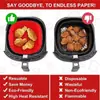 Freidora de Aire de Punto Molde de Silicona para Hornear Producto Nuevo Transfronterizo Olla de Silicona para Freidora de Aire Bandeja para Freidora de Aire