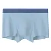 Calzoncillos tipo bóxer de algodón acanalado con rayas verticales, de tiro medio para hombre, empaquetados individualmente, ropa interior de algodón de fibra larga, 100% algodón para adolescentes