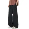 Pantalones Deportivos Versátiles de Moda Tendencia Verano 2026 de Tencel Delgado Rectos Holgados Ajuste Delgado Casuales para Adolescentes