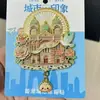 [Série Tianjin] Tendência Nacional Souvenirs Culturais e Criativos Atrações da Cidade de Madeira Ímãs de Geladeira Ímãs de Especialidades de Tianjin