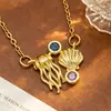 Collar de borla de diamantes con esmalte de gota de lujo ligero estilo francés microincrustado para mujer, cadena de clavícula dulce de dopamina a la moda de alta gama