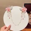 Presilha de Corrente para Testa de Menina, Acessório de Cabelo Estilo Antigo, Prendedor de Cabelo com Franja Super Fada Infantil, Ornamento de Flor de Cabelo, Acessório para Trajes Tradicionais Chineses