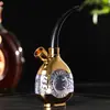 Tubería de Agua Uso Dual Pipeta de Vidrio para Fumar Bolsa de Tabaco Vintage Porta Cigarrillos Filtro Set Completo de Shisha Metabo