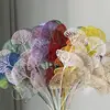 Flores Artificiais Folhas de Ginkgo de 3 Pontas e 5 Pontas Leque Dourado Flores Artificiais de Casamento Guia de Casamento Arranjo de Flores Decorativo Flores Artificiais