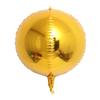 Al por mayor versión ligera de 22 pulgadas globo de bola 4D color sólido redondo de aluminio color ágata redondo metálico color sólido bola de aire flotante