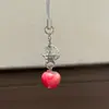 Pingente Fofo de Maçã Estéreo Estrela Corrente para Celular Chaveiro Cabeça de Bolsa Decorativa Bolsa de Fone de Ouvido Dcd Keychain