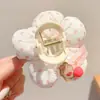 Lindo pasador para el cabello de niños con flores tridimensionales, pinza de garra para la parte posterior de la cabeza de las niñas, accesorio para el cabello para recogidos, pasador de pinza de tiburón