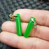 Colgante de jade, cuarzo verde, roca, colgante de cilindro de jade, colgante de jaspe de Taiwán, colgante de jade malayo