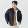 Ropa Nueva de Algodón para Hombre al por Mayor Ropa de Algodón Otoño Invierno Tops Manga Larga Cuello Alto Solapa Ligera Más Terciopelo Ropa de Algodón para Estudiante 2799